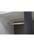 Шкаф 4-х створчатый Дели-4 цемент светлый / черный 10940404