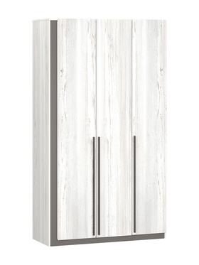 Шкаф трёхстворчатый «Винтер–3», 1300×570×2300 мм, цвет винтерберг/тёмно–серый