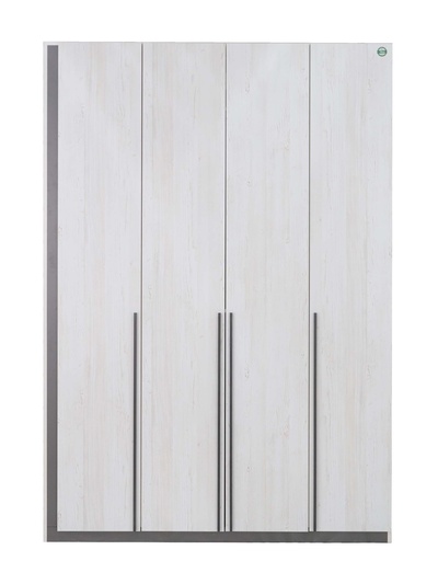 Шкаф четырёхстворчатый «Винтер–4», 1600×570×2300 мм, цвет винтерберг/тёмно–серый