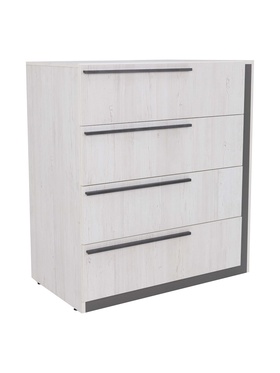 Комод для хранения «Винтер – 8», 4 ящика, 900×520×1000 мм, цвет винтерберг/тёмно–серый