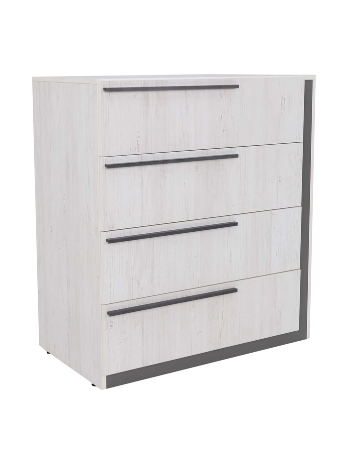 Комод для хранения «Винтер – 8», 4 ящика, 900×520×1000 мм, цвет винтерберг/тёмно–серый - Фото 1