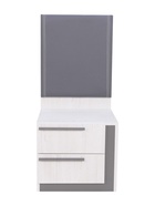 Тумба прикроватная «Винтер – 12», с мягким элементом, 450×420×1000 мм, цвет винтерберг/замша спейс графит - Фото 4