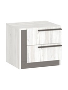 Тумба прикроватная «Винтер – 13», 450×420×400 мм, цвет винтерберг/тёмно–серый - Фото 1