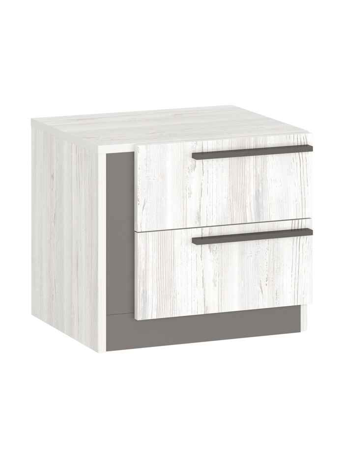 Тумба прикроватная «Винтер – 13», 450×420×400 мм, цвет винтерберг/тёмно–серый - Фото 1
