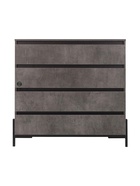 Комод для хранения «Некст – 1», 1040×500×1000 мм, цвет камень тёмный/чёрный - Фото 3