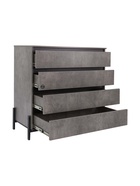 Комод для хранения «Некст – 1», 1040×500×1000 мм, цвет камень тёмный/чёрный - Фото 5