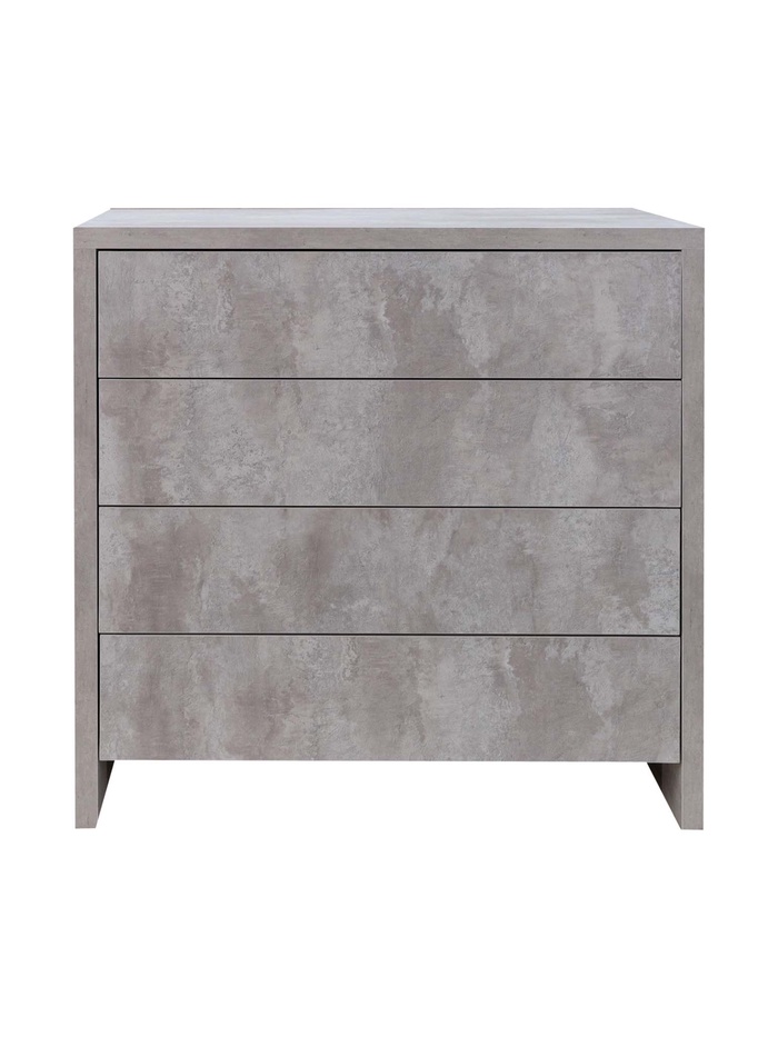 Комод для хранения «Некст – 4», 900×500×900 мм, цвет цемент светлый/чёрный - Фото 1