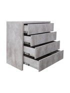 Комод для хранения «Некст – 4», 900×500×900 мм, цвет цемент светлый/чёрный - Фото 4