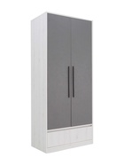 шкаф Нильс-2 дуб эльза / темно серый лофт - фото 121397707