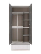 шкаф Нильс-2 дуб эльза / темно серый лофт - фото 121397708