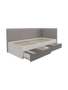 Кровать с ортопедом Нильс-3 дуб эльза / темно серый лофт / рогожка браво 25 10940431