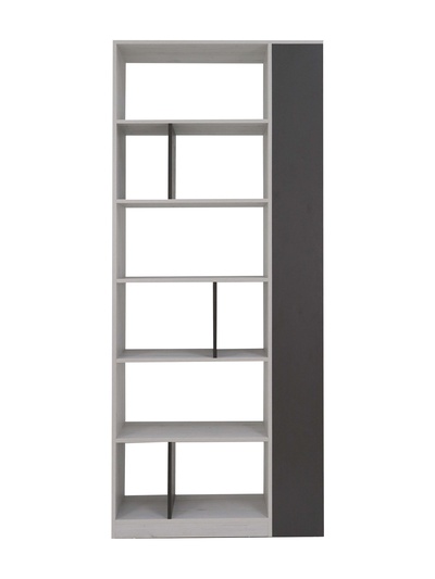 Стеллаж «Нильс–4», 900×330×2160 мм, цвет дуб эльза/тёмно–серый лофт