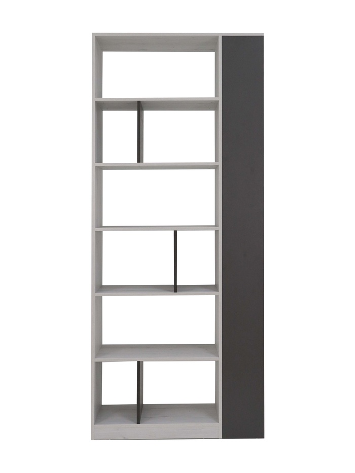 Стеллаж «Нильс–4», 900×330×2160 мм, цвет дуб эльза/тёмно–серый лофт - Фото 1