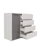 Комод «Нильс–5», 1250×450×1000 мм, цвет дуб эльза/тёмно–серый лофт - Фото 6