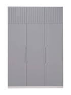 Шкаф трёхстворчатый «Урбан–2», 1500×570×2200 мм, цвет белый шёлк/лайт белый софт - Фото 1