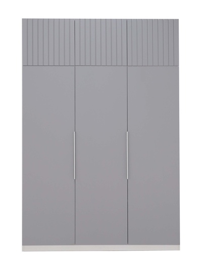 Шкаф трёхстворчатый «Урбан–2», 1500×570×2200 мм, цвет белый шёлк/лайт белый софт