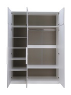 Шкаф трёхстворчатый «Урбан–2», 1500×570×2200 мм, цвет белый шёлк/лайт белый софт - Фото 4