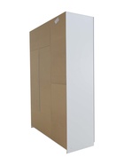 шкаф 3-х створчатый Урбан-2 белый шелк / лайт белый софт - фото 121397747