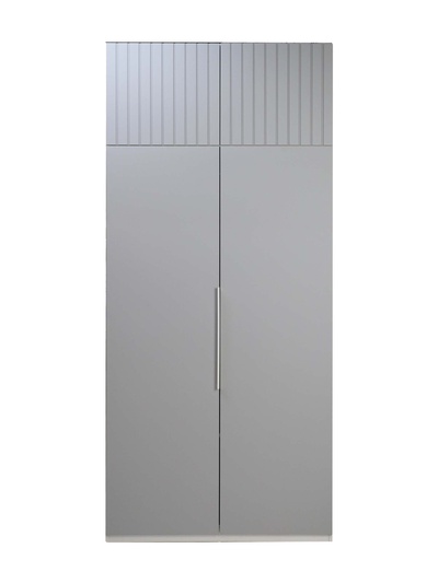 Шкаф 2-х створчатый Урбан-21белый шелк / лайт белый софт