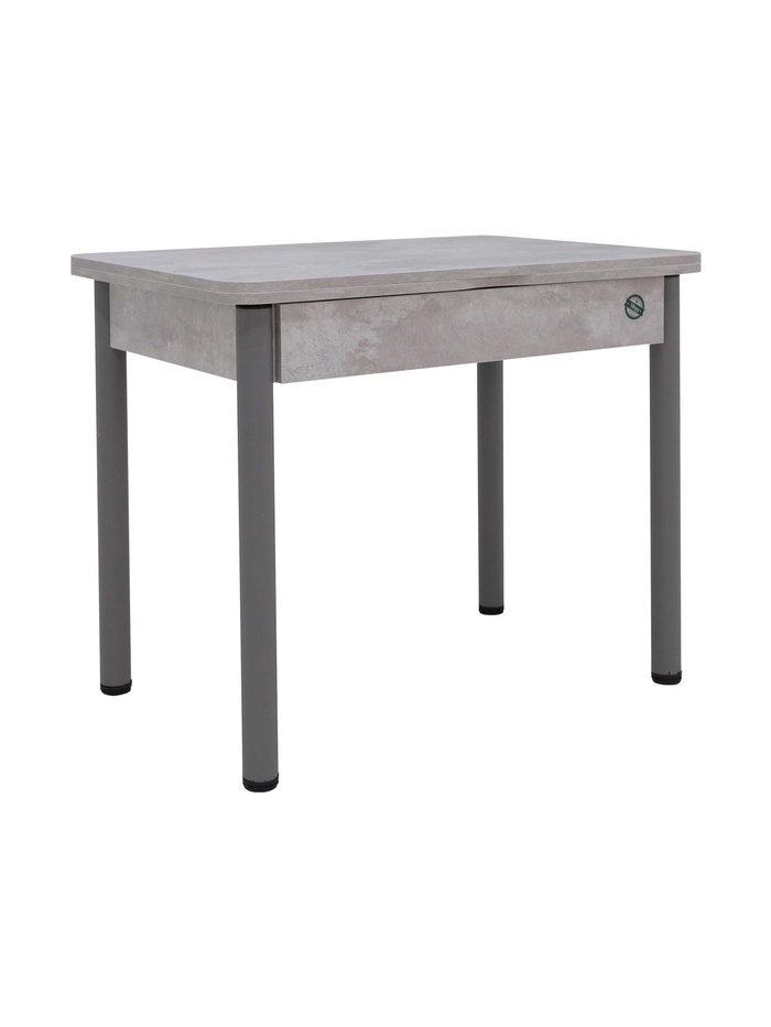 Стол трансформер раскладной «Прайм-3Р» 900×600×750 (1200×900×750) мм, цемент светлый - Фото 1