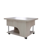 Стол трансформер раскладной «Стэп» 900×600×520 (900×1200×760) мм, ясень шимо светлый - Фото 5