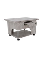 Стол трансформер раскладной Стэп  цемент светлый 10940451