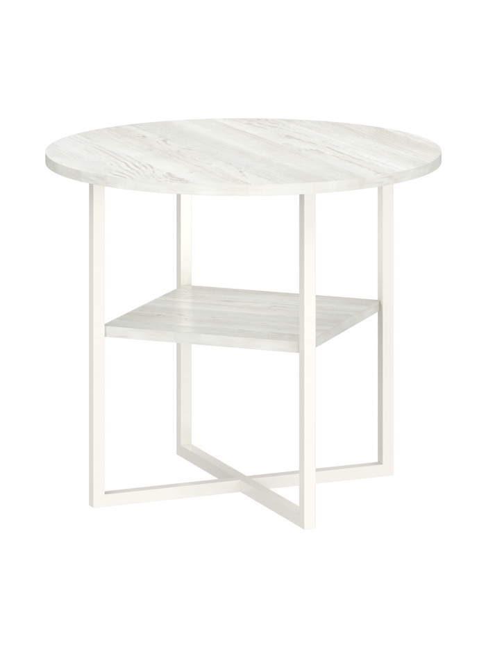 Столик кофейный «Берген – 15», 600×600×600 мм, цвет винтерберг/белый - Фото 1