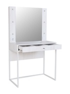 Столик туалетный с зеркалом «Берген-2», 800×450×1400 мм, винтерберг, белый - Фото 4