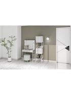 Столик туалетный с зеркалом «Берген–2», 800×450×1400 мм, винтерберг, белый - Фото 6