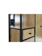 Прихожая «Берген – 5», 970×350×2000 мм, цвет дуб крафт золотой/чёрный - Фото 8