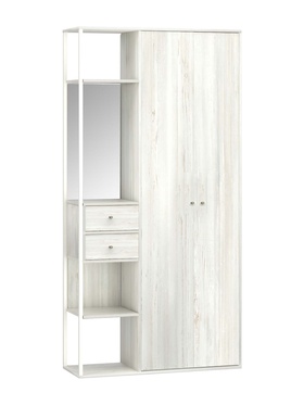 Прихожая «Берген – 5», 970×350×2000 мм, цвет винтерберг/белый