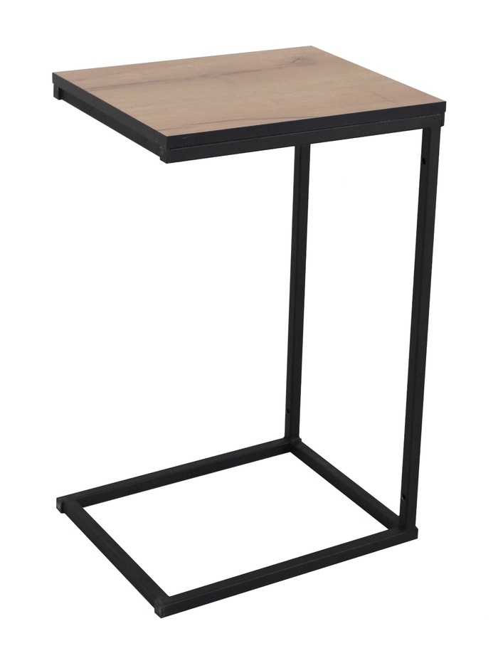 Столик придиванный «Берген – 14», 600×750 мм, цвет дуб крафт золотой/чёрный - Фото 1