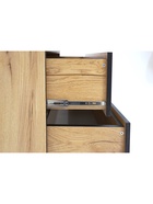 Комод для хранения «Виртон – 3», с надстройкой, 900×400×1600 мм, цвет дуб крафт золотой/чёрный - Фото 6