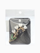 УЦЕНКА Брошь «Цветы Ландышей», цвет бело-зелёный в золоте 10986395