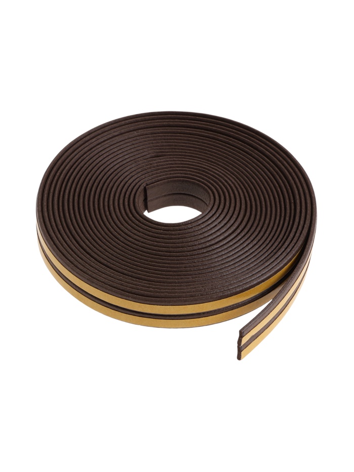 Уплотнитель резиновый ТУНДРА, профиль I, размер 9×2 мм, коричневый, в упаковке 10 м - Фото 1