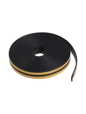 Уплотнитель резиновый ТУНДРА, профиль I, размер 9×2 мм, черный, в упаковке 10 м