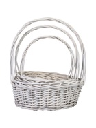 УЦЕНКА Набор корзин (ива), 37×30 H=15 HH35 b31×25, 31×26 H=13 HH30 b26×21, 26×22 H=12 HH26.3 шт., бел.1 10986511