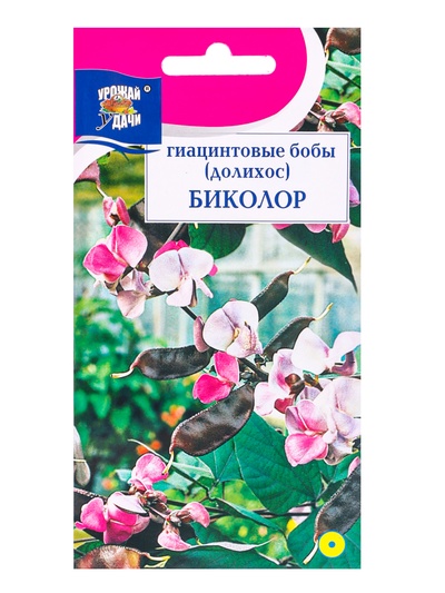 Семена цветов Бобы Гиацинтовые (Долихос) Биколор 1 г.