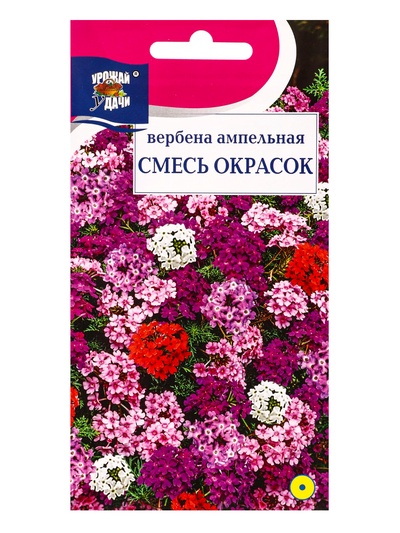 Семена цветов Вербена амп.Смесь окрасок 0,1 г.