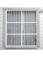 УЦЕНКА Гирлянда «Занавес» 2×6 м, IP65, УМС, белая нить каучук, 1000 LED, свечение тёплое белое, 220 В - Фото 3