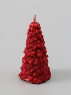 УЦЕНКА Свеча новогодняя «Ёлка» 10×5 см, красная - Фото 2