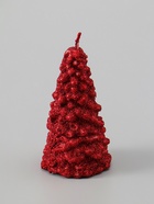 УЦЕНКА Свеча новогодняя «Ёлка» 10×5 см, красная 10986552