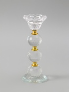 УЦЕНКА Подсвечник на 1 свечу «Цветочек с тремя хрустальными шарами», стекло, 18×7×7 см - Фото 2