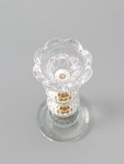 УЦЕНКА Подсвечник на 1 свечу «Цветочек с тремя хрустальными шарами», стекло, 18×7×7 см - Фото 3