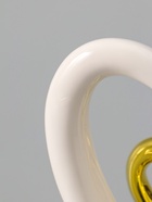 УЦЕНКА Подсвечник керамика на 1 свечу «Сердце в сердце» белое с золотом 12.7×5.5×12.2 см 10986567