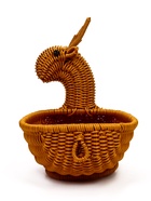 Корзина плетёная для хранения «Олень», 30×23×30 см, пластиковая, коричневая - фото 68976924