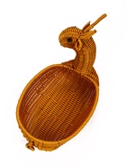 Корзина плетёная для хранения «Олень», 30×23×30 см, пластиковая, коричневая - фото 68976926