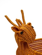 Корзина плетёная для хранения «Олень», 30×23×30 см, пластиковая, коричневая - фото 68976927