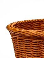 Корзина плетёная для хранения, 39×31×18 см, ручка h=17 см, пластиковая, коричневая - фото 68976939