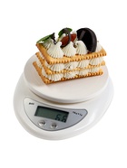 Весы кухонные LVK-706, электронные, с чашей, до 5 кг, белые - фото 809461839